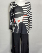 Pull fin motif tendance femme grande taille