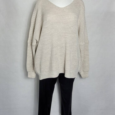 Pull épais fashion femme grande taille col V
