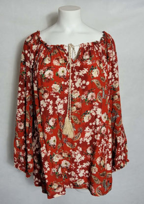 blouse florale tendance femme ronde chic