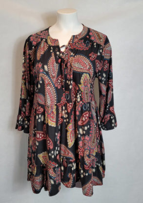 blouse imprimée originale femme ronde chic