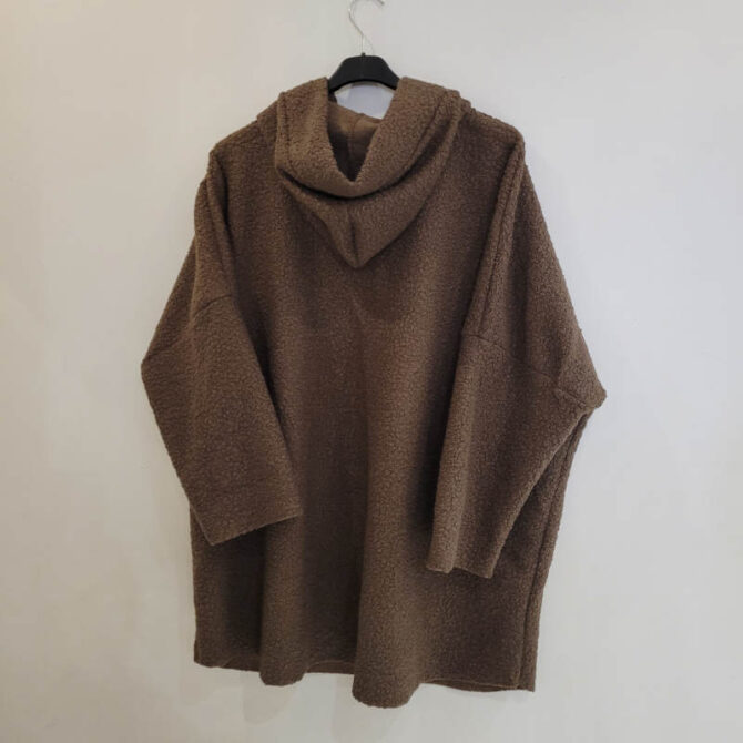 manteau capuche laine femme​ court