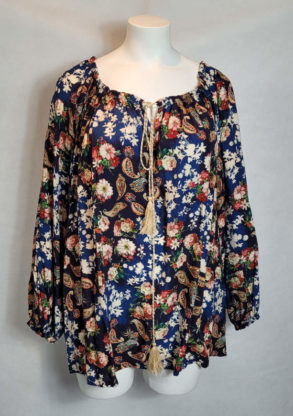 tunique bohème floral femme grande taille chic