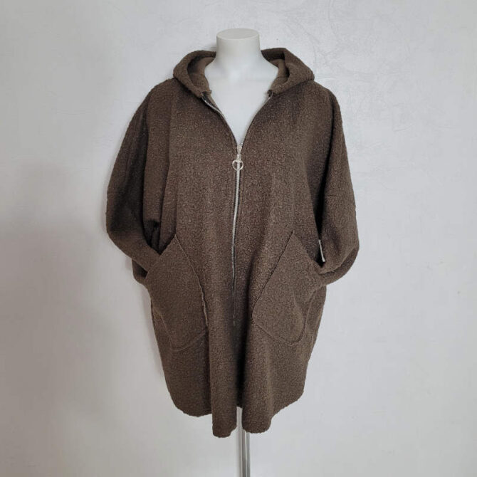 manteau capuche laine femme​ 2poches