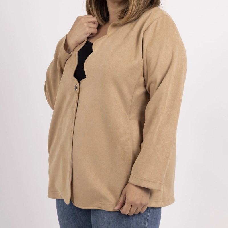 perfecto suedine femme beige