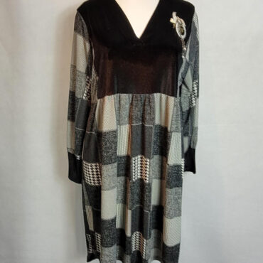 Robe pull chic imprimée femme grande taille