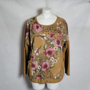 Sweat floral original femme grande taille