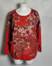 Sweat floral original femme ronde grande taille