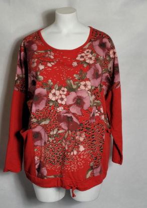 Sweat floral original femme ronde grande taille