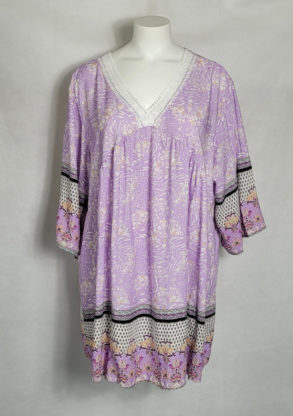 Tunique longue bohème femme grande taille