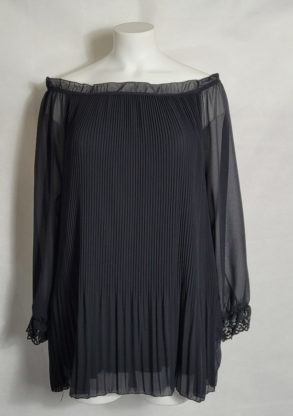 Tunique noir chic habillée femme grande taille