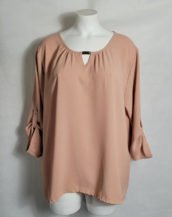 blouse soirée chic rose femme grande taille