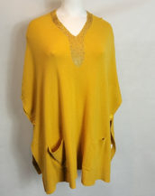 poncho laine coloré femme grande taille