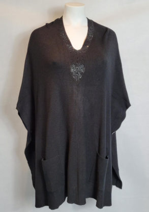 poncho laine original femme grande taille