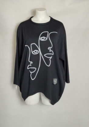 Sweat motif moderne femme grande taille