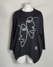 Sweat motif moderne femme grande taille