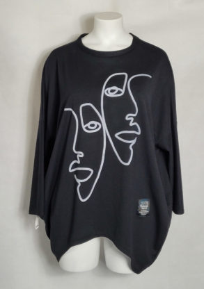 Sweat motif moderne femme grande taille