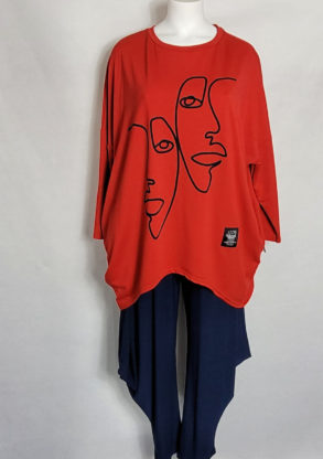 Sweat motif moderne femme ronde grande taille