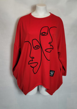 Sweat motif moderne femme ronde grande taille