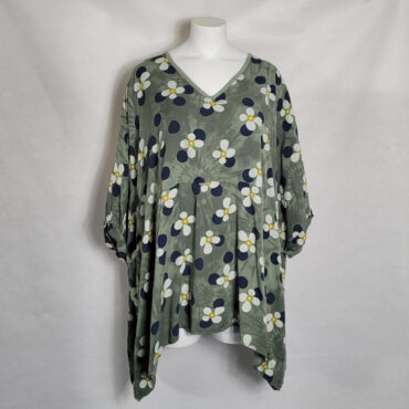 Tunique large fleurie femme grande taille