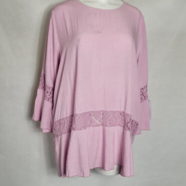 Tunique droite femme ronde manches courtes