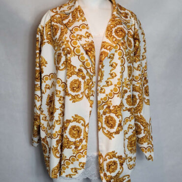 Veste blazer chic à motif femme grande taille