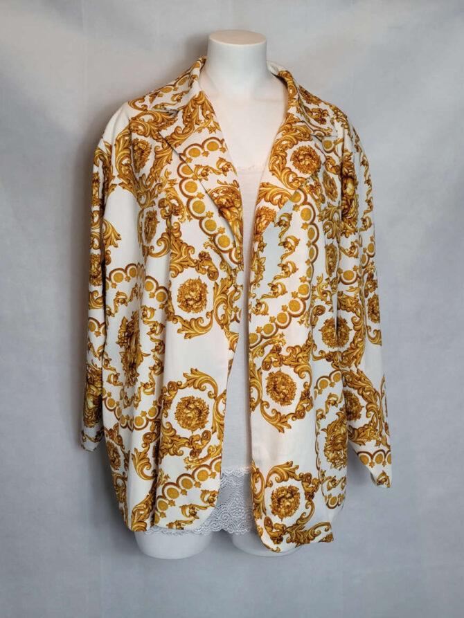 Veste blazer chic à motif femme grande taille