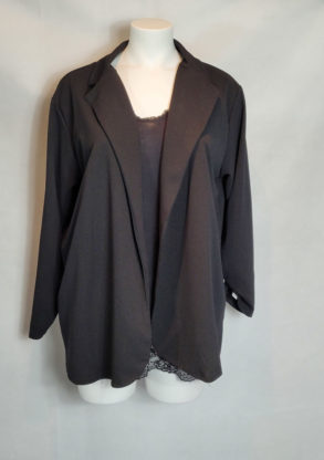 Veste blazer noir habillé femme grande taille