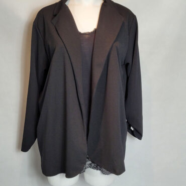 Veste blazer noir habillé femme grande taille