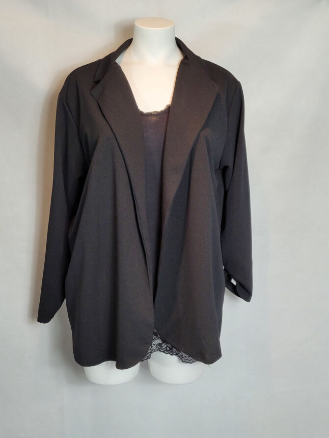 Veste blazer noir habillé femme grande taille