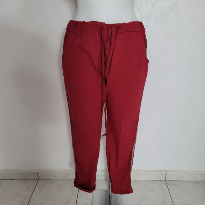pantalon chino grande taille extensible femme ronde