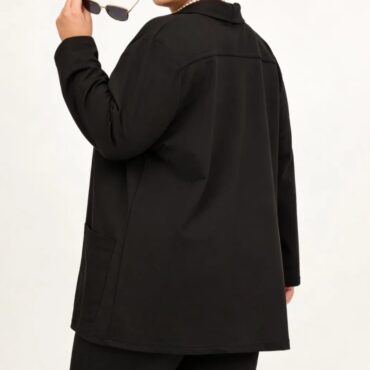 Veste blazer noir habillé femme grande taille