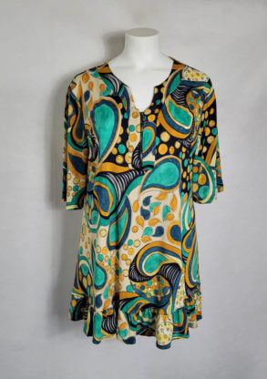 Tunique Légère Femme Colorée - Taille 52/54 - Coupe Originale - Coton/polyester - Occasion Impeccable
