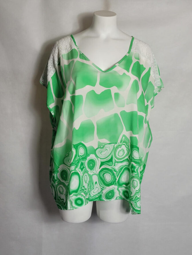 Tunique motif original femme grande taille chic