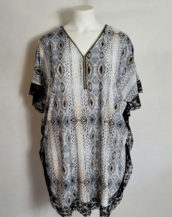 Tunique animal chic femme grande taille col V