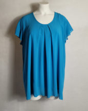 Tunique chic voile azur femme grande taille