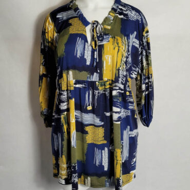 Tunique longue originale colorée femme ronde