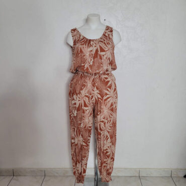 combinaison femmes rondes floral sans manche