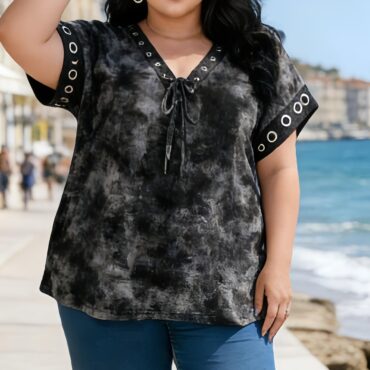 chemisier voile de coton femme grande taille moderne et tendance