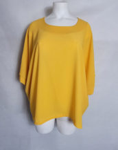 Tunique ample chic jaune femme grande taille