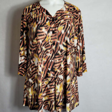 Tunique longue chic animal femme ronde