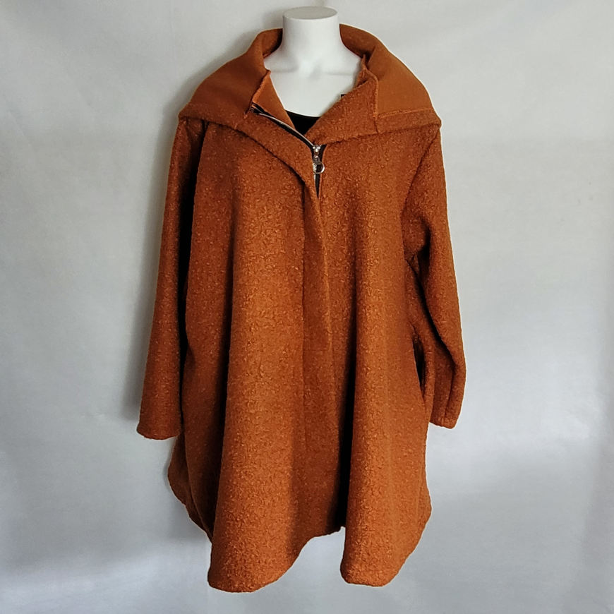 manteau laine grande capuche