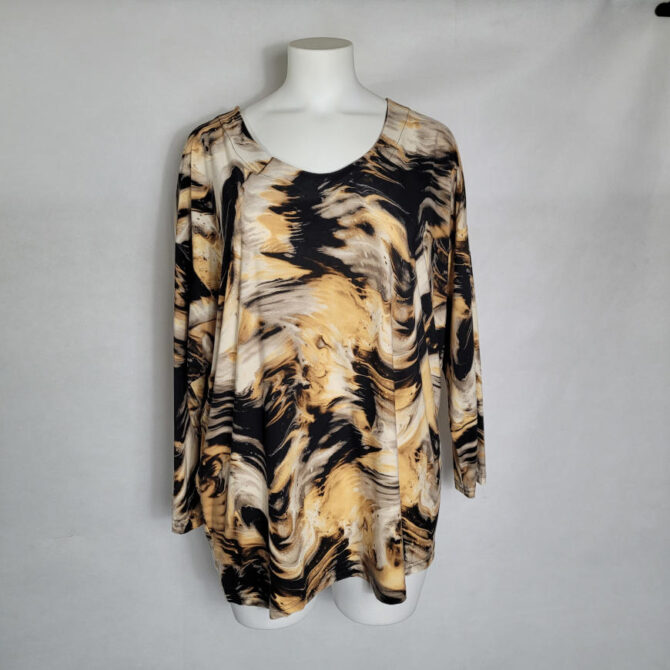 Tunique ocre tie and die – Image 4