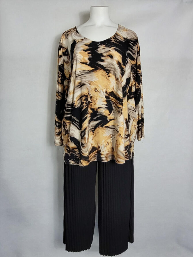 Tunique ocre tie and die – Image 3