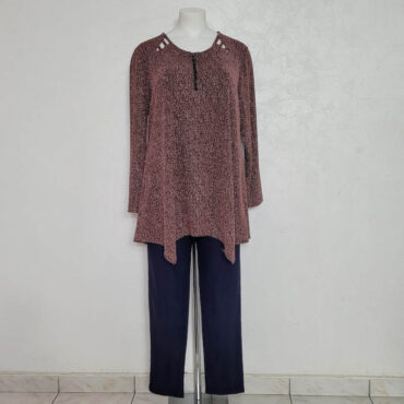 ide e look haut paillette femme manche longue​ grande taille