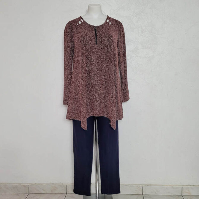 ide e look haut paillette femme manche longue​ grande taille