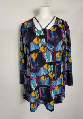 Pull moderne abstrait femme grande taille