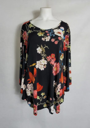 Tunique ample fleurie femme grande taille