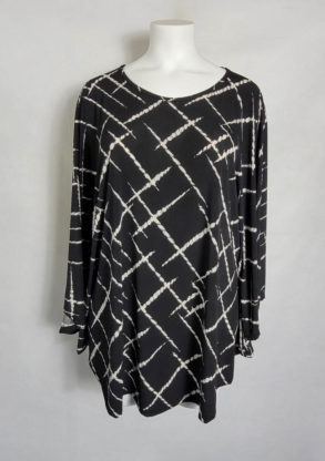 Tunique chic ample abstrait femme grande taille