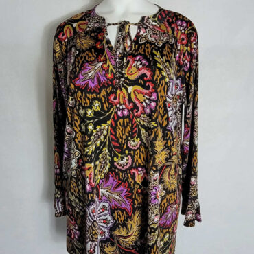 Tunique colorée baroque femme grande taille