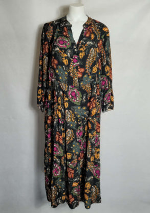 Robe longue évasée floral femme grande taille